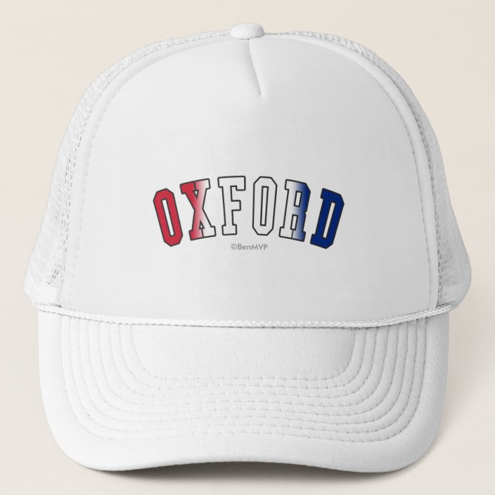 Oxford in United Kingdom National Flag Colors Mesh Hat