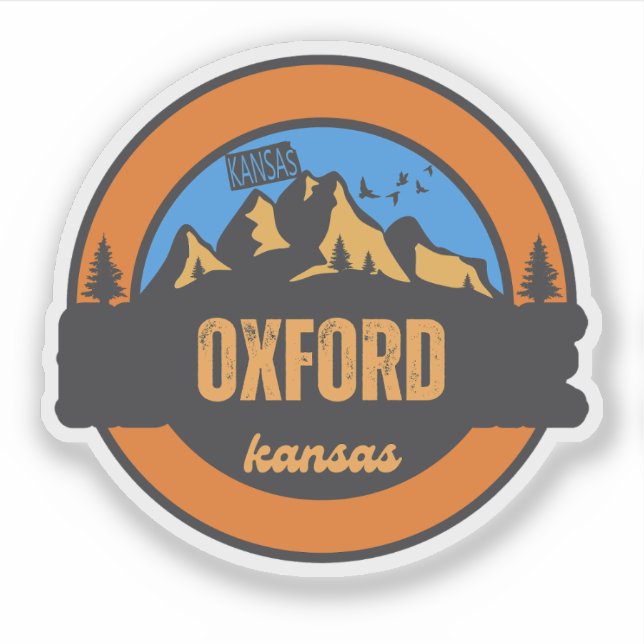 Oxford, Kansas Sticker (Front)