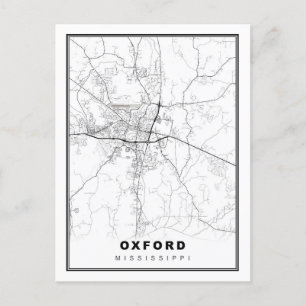 Oxford Map Postcard