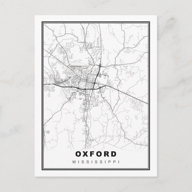 Oxford Map Postcard (Front)