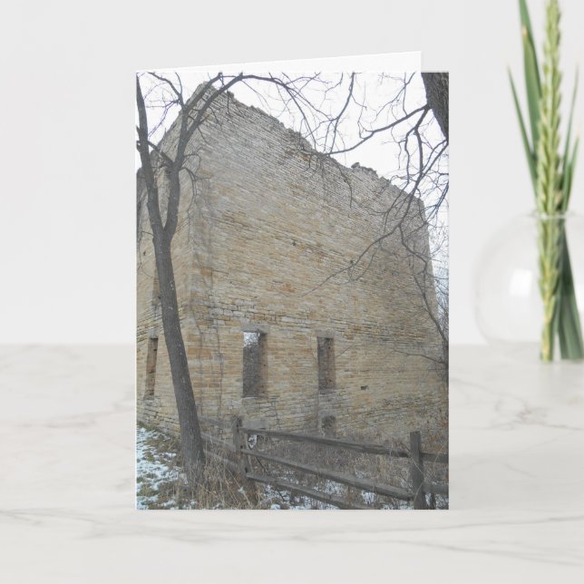 “Oxford Mill Side Windows” Christmas Card (Front)