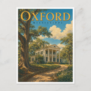Oxford Mississippi Rowan Oak GeoSaga Postcard