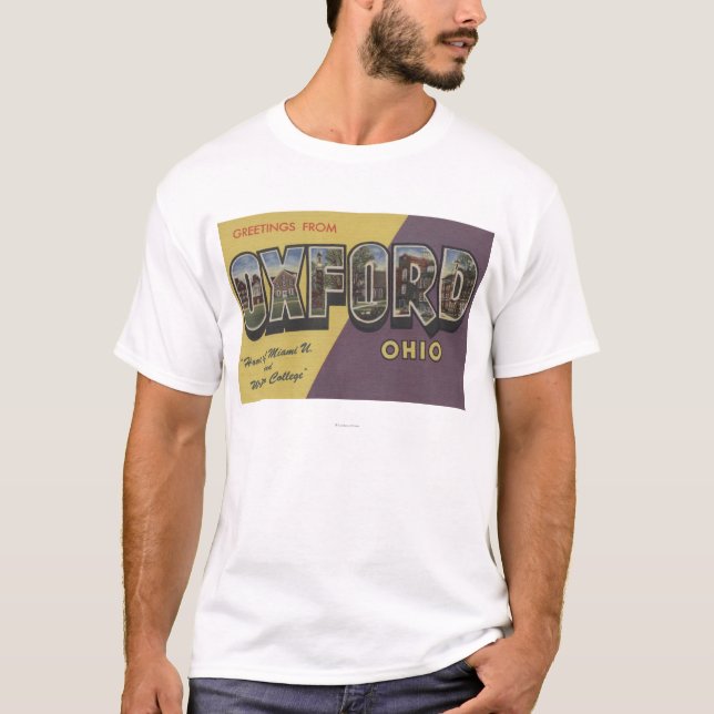 Oxford, Ohio - Miami U & Western College T-Shirt (Front)