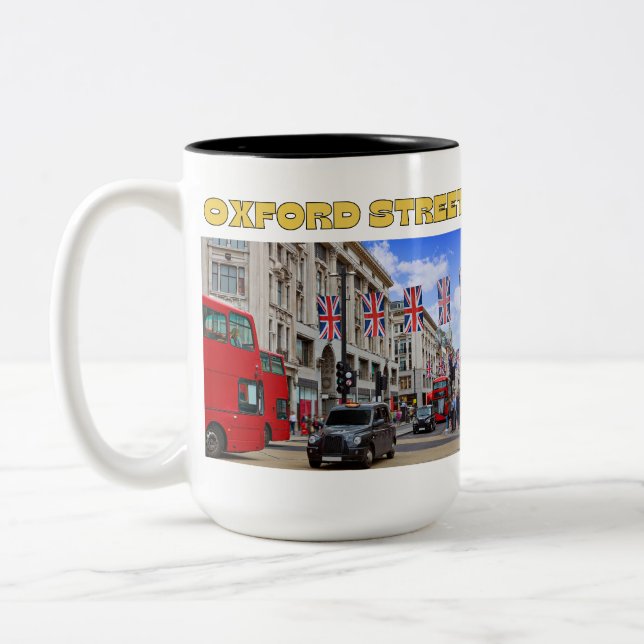 Oxford Street 15 oz. Two Tone Mug  (Left)