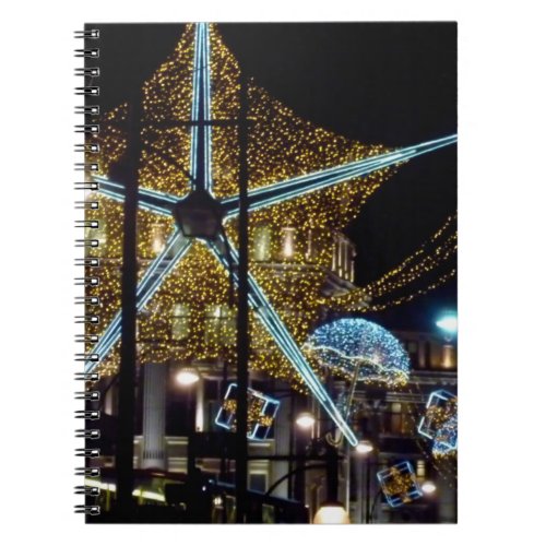 Oxford Street Christmas Lights London UK 2 Notebook