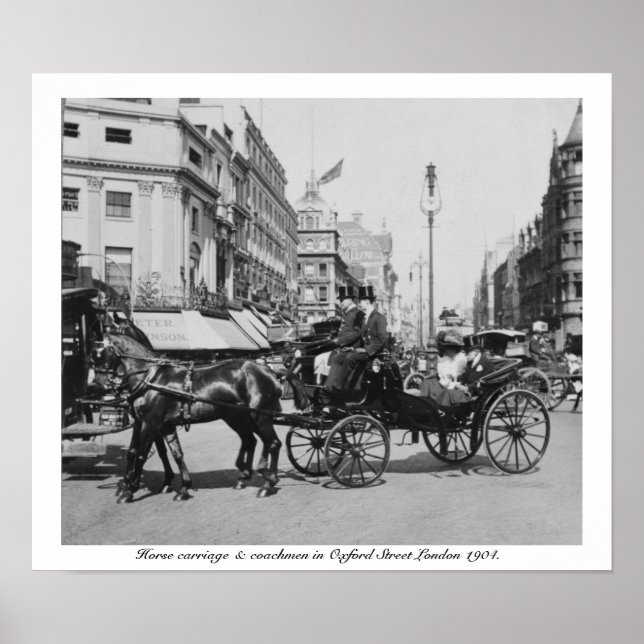 Oxford Street London 1904, England U.K. Poster (Front)