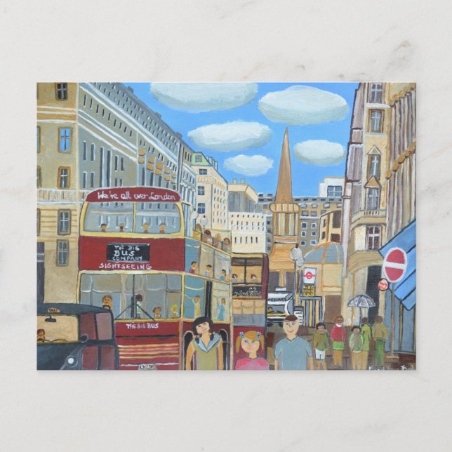 Oxford Street London poscard Postcard (Front)