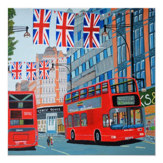 Oxford Street- Queen Dimond Jubilee Poster (Front)