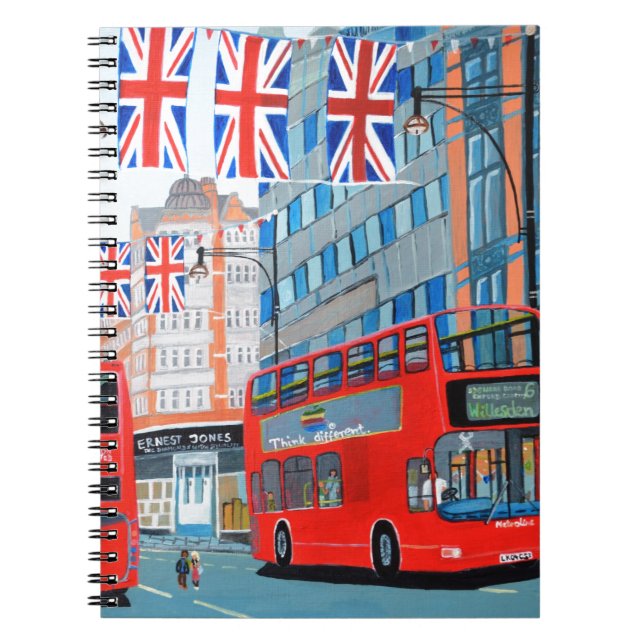 Oxford Street- Queen's Diamond  Jubilee Notebook (Front)