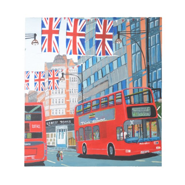 Oxford Street- Queen's Diamond  Jubilee Notepad (Front)