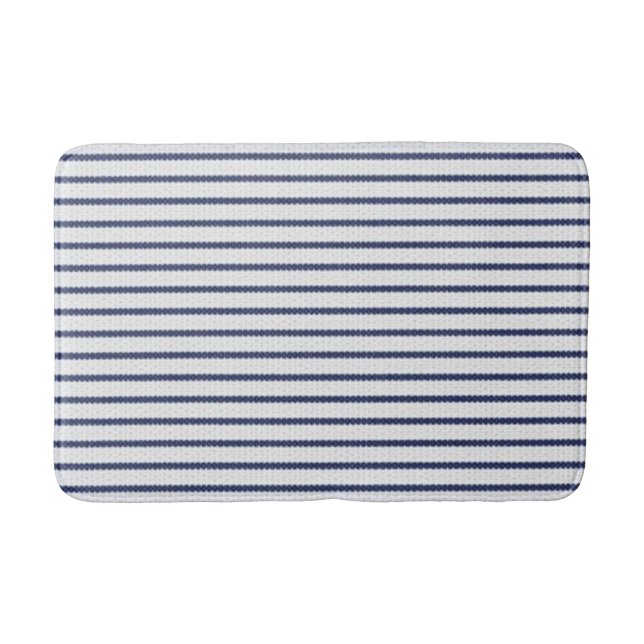 Oxford Stripe Bath Mat (Front)