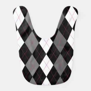 Oxford Tales A Deux Argyle Baby Bib