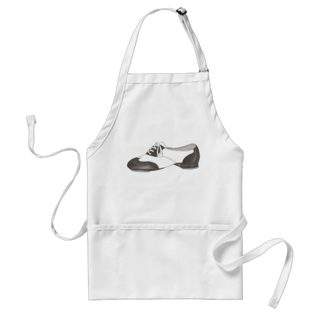 Oxford Tap Class Shoe Dance Teacher Gift Tapper Adult Apron (Front)