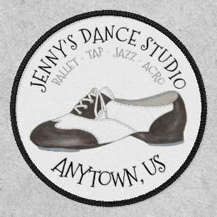 Oxford Tap Shoe Custom Dance Studio Tapper Patch