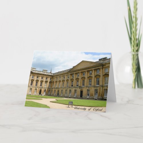 Oxford University greeting catd Card