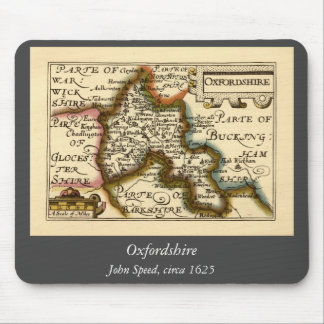 Oxfordshire County England Old Antiquarian Map Mouse Pad