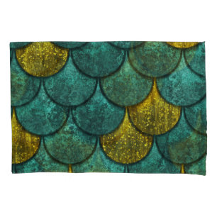 Oxide Metallic: Fish Scales Texture Pillow Case