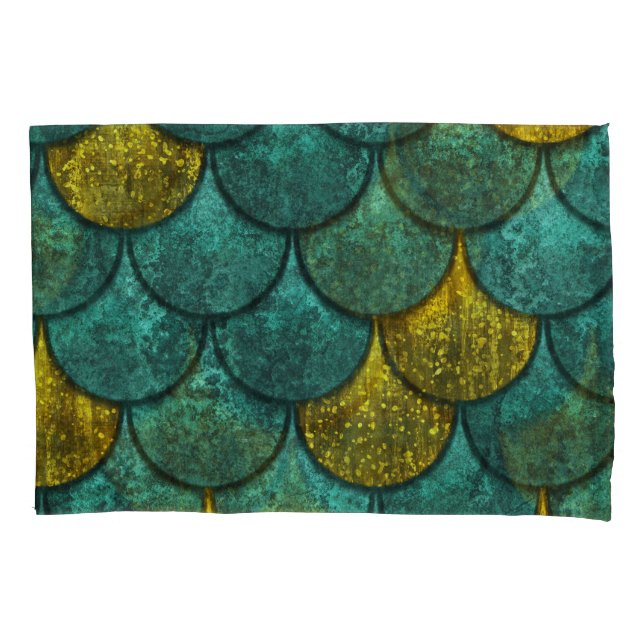 Oxide Metallic: Fish Scales Texture Pillow Case (Front)