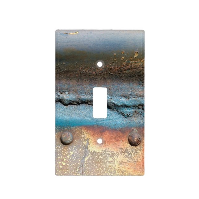 Oxidized Metal Light Switch Cover (Front)
