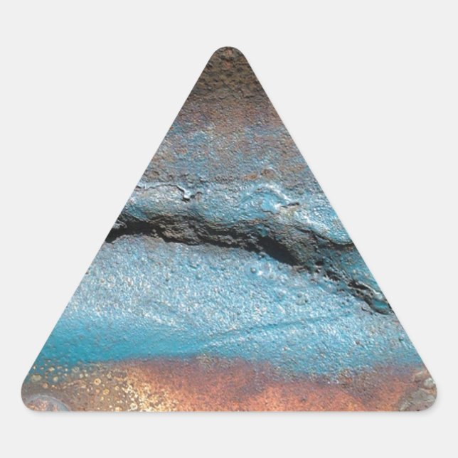 Oxidized Metal Triangle Sticker (Front)