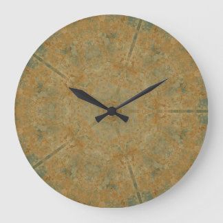 Oxidized Rust Large Clock