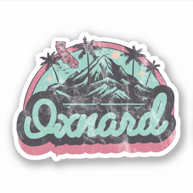 Oxnard, California Sticker (Front)