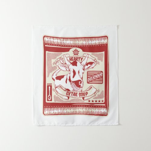 Oxtail soup pop art tapestry