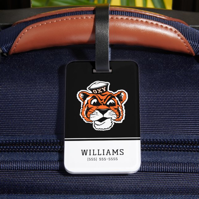 Oxy Tiger Logo Luggage Tag (Back Insitu 4)
