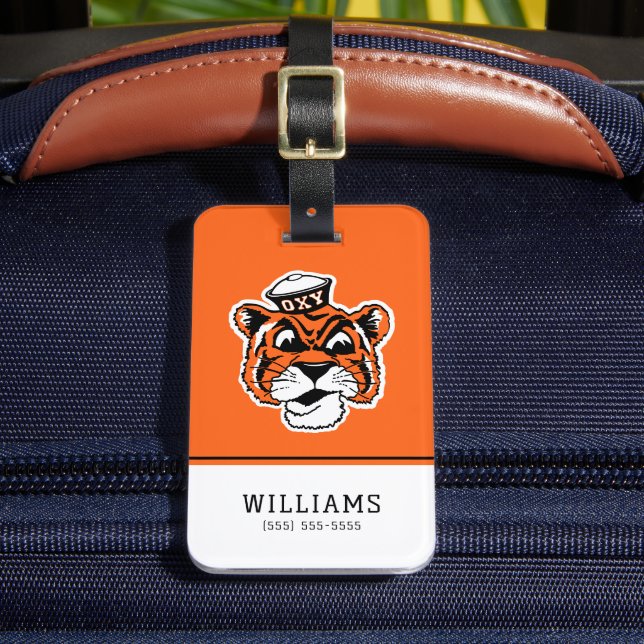 Oxy Tiger Logo Luggage Tag (Front Insitu 2)