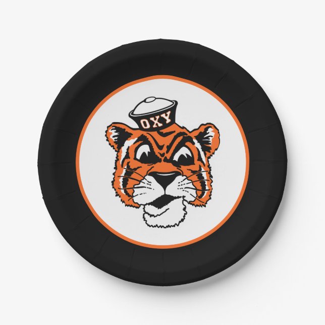 Oxy Tiger Logo Paper Plates (Front)
