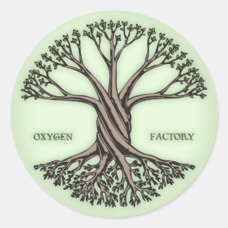 Oxygen Factory Classic Round Sticker