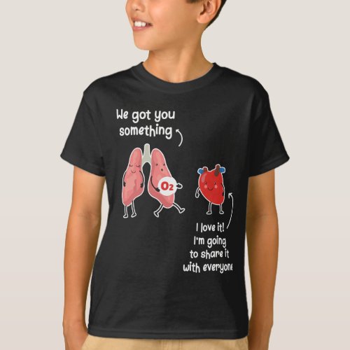 Oxygen For The Heart Lungs Doctor T_Shirt