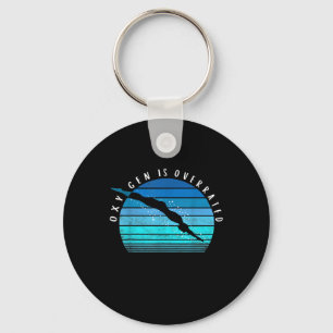 Oxygen Is Overrated Swimmer Gifts Swim Team Coach Keychain