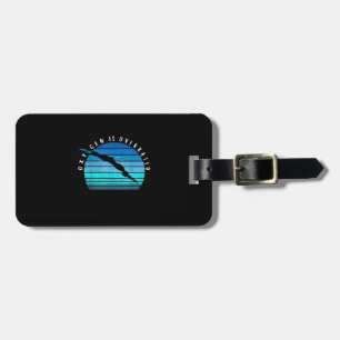 Oxygen Is Overrated Swimmer Gifts Swim Team Coach Luggage Tag