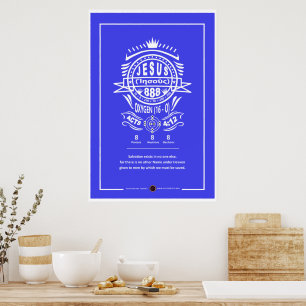 Oxygen Jesus 888 Poster