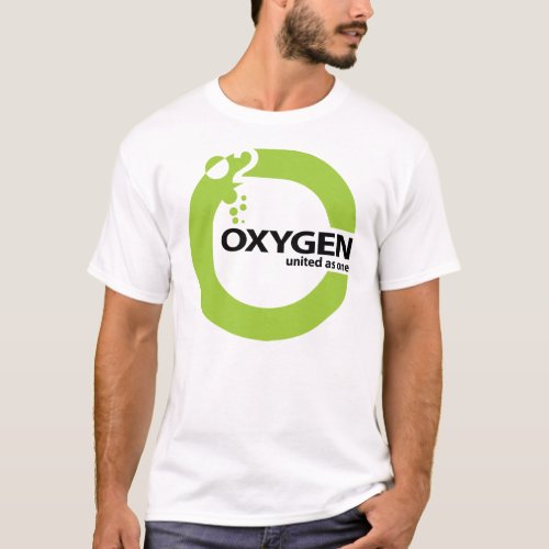 Oxygen Logo On White T_Shirt