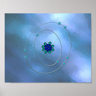 Oxygen Molecule Poster