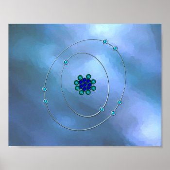 Oxygen Molecule Poster by HeadBees at Zazzle