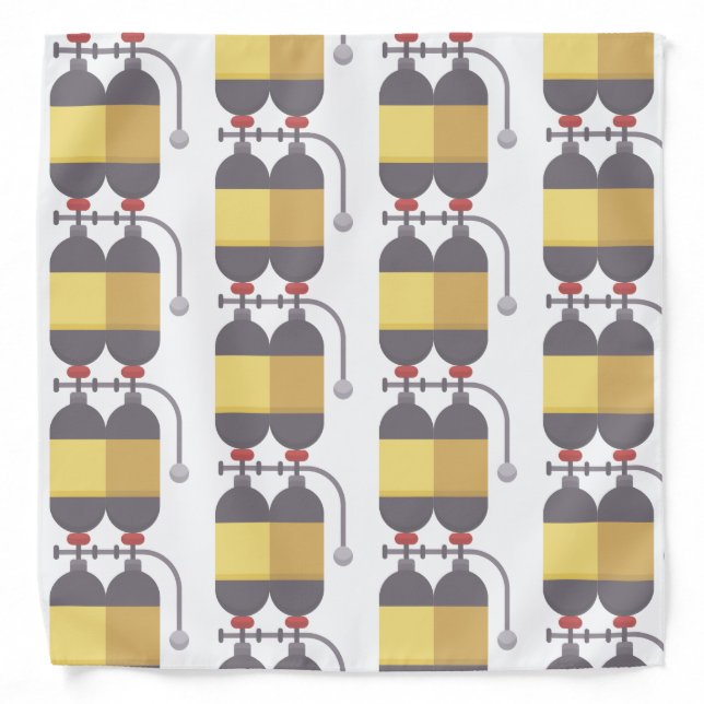 Oxygen tank - scuba tank bandana (Front)