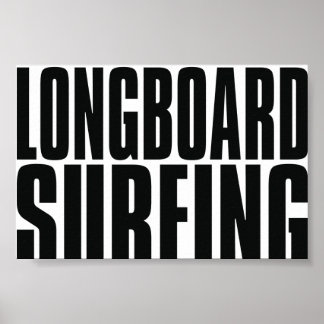 Oxygentees Longboard Surfing Poster