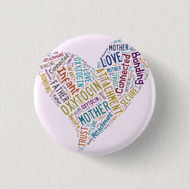 oxytocin badge pinback button (Front)