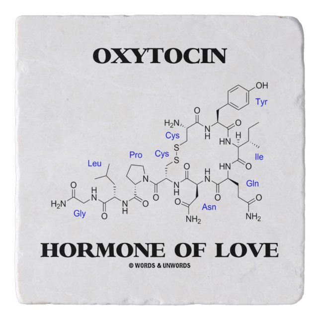 Oxytocin Hormone Of Love Chemistry Trivet (Front)