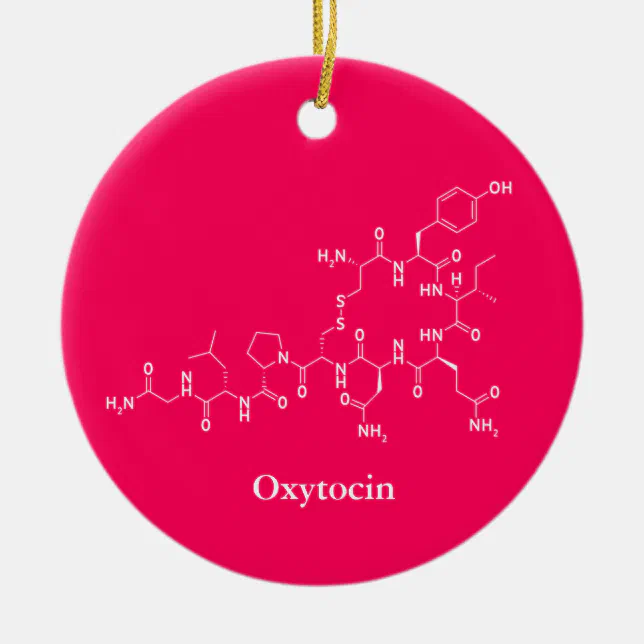 Oxytocin Love Molecule Chemistry Ceramic Ornament | Zazzle