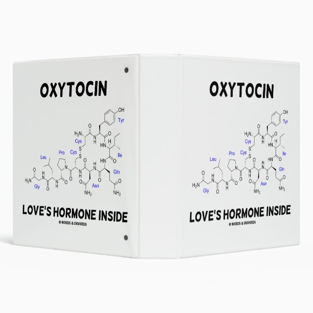 Oxytocin Love's Hormone Inside Chemistry 3 Ring Binder (Background)