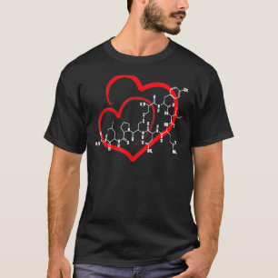 Oxytocin Molecule Love Science Teacher Valentines  T-Shirt