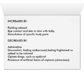 OXYTOCIN, The love hormone Cards (Inside Horizontal (Bottom))
