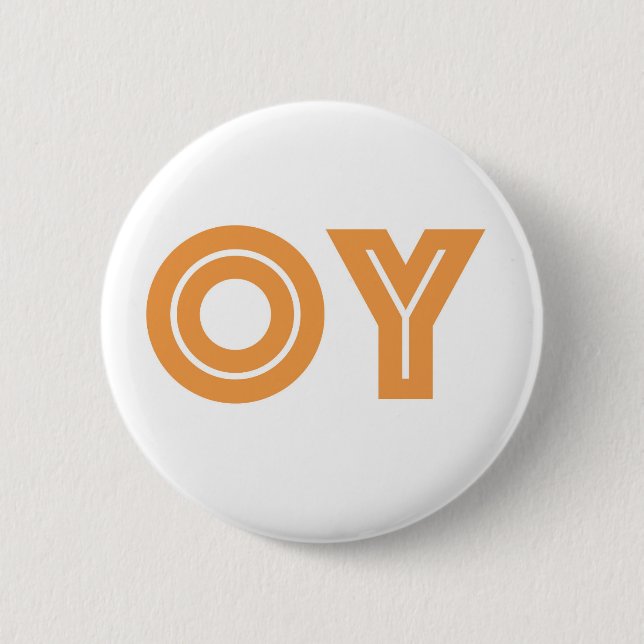 OY-Kvetcher's Button-Jewish Gift Button (Front)