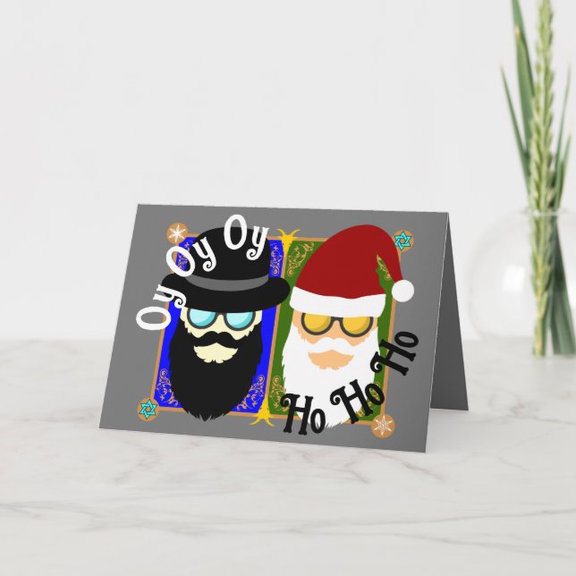 Oy Oy Oy Ho Ho Ho Thank You Card (Front)
