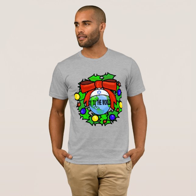 Oy To The World Chrismukkah T-Shirt (Front Full)