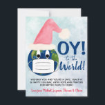 OY to the World! Funny Pandemic Christmas Photo Holiday Card<br><div class="desc">This cute and funny card is designed specially for a pandemic holiday. It features a fun image of the earth wearing both a Santa hat and a face mask. The caption reads "OY! to the World!" There is space for a short note or greeting expressing hope and best wishes for...</div>